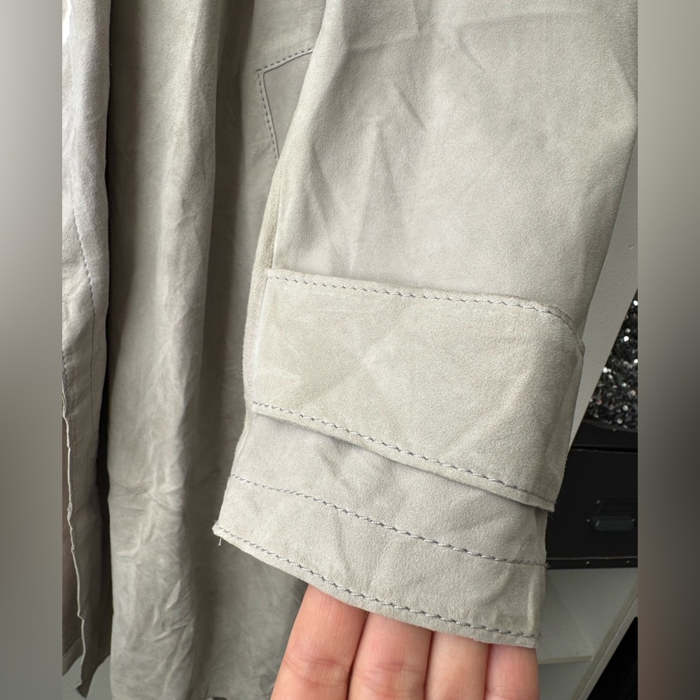 Hugo Boss, 100% Lamb, Leather Trench Coat - Picture 7 of 16